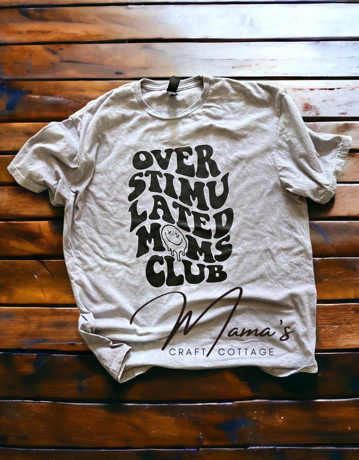 Overstimulated Moms Club Tee- Large